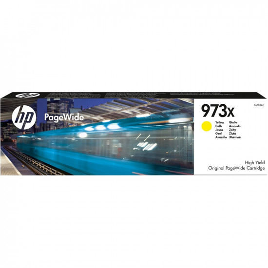 HP F6T83AE оригинална мастилена касета (жълт)