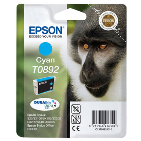 Epson T0892 Оригинална мастилена касета (циан)