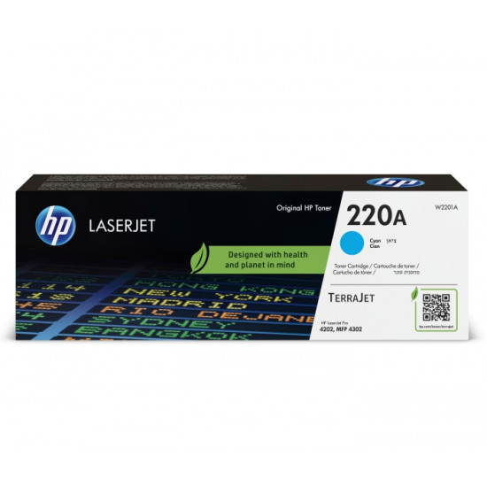 HP 220A Cyan Original LaserJet Toner Cartridge