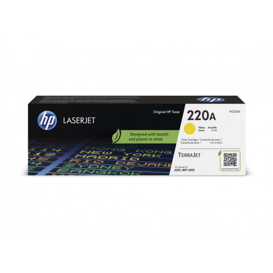 HP 220A Yellow Original LaserJet Toner Cartridge