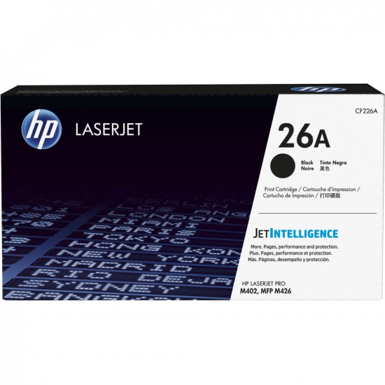 HP 26A Black Original LaserJet Toner Cartridge (CF226A)